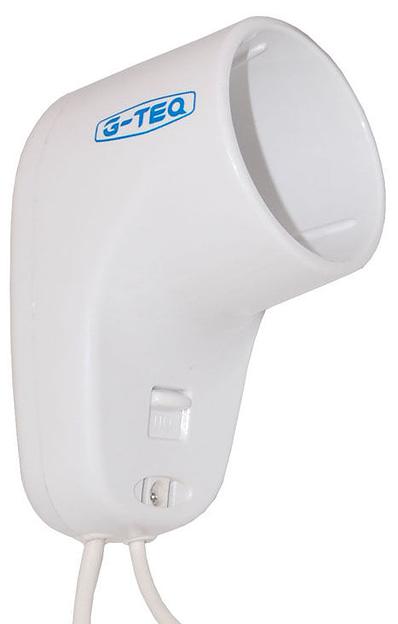 Фен настенный торцевой G-teq 8724, 1200 Вт, 1,2 кВт, 15 м/с, пластик белый фото 5