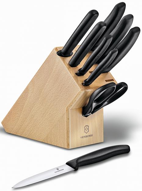 Набор ножей кухон. Victorinox Swiss Classic (6.7193.9) компл.:8шт scissors дерево/черный фото 1