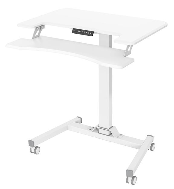 Стол для ноутбука Cactus VM-FDE103 столешница МДФ белый 91.5x56x123см (CS-FDE103WWT) фото 1