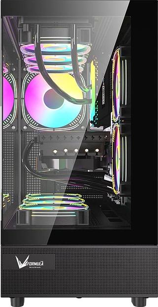 Корпус Formula Crystal Z8 COSMIC черный без БП ATX 6x120mm 1xUSB2.0 1xUSB3.0 1xUSB3.1 audio bott PSU фото 3