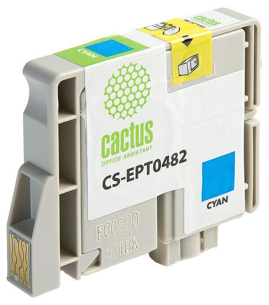 Картридж струйный Cactus CS-EPT0482 голубой (14.4мл) для Epson Stylus Photo R200/R220/R300/R320/R340/RX500/RX600/RX620/RX640 фото 2