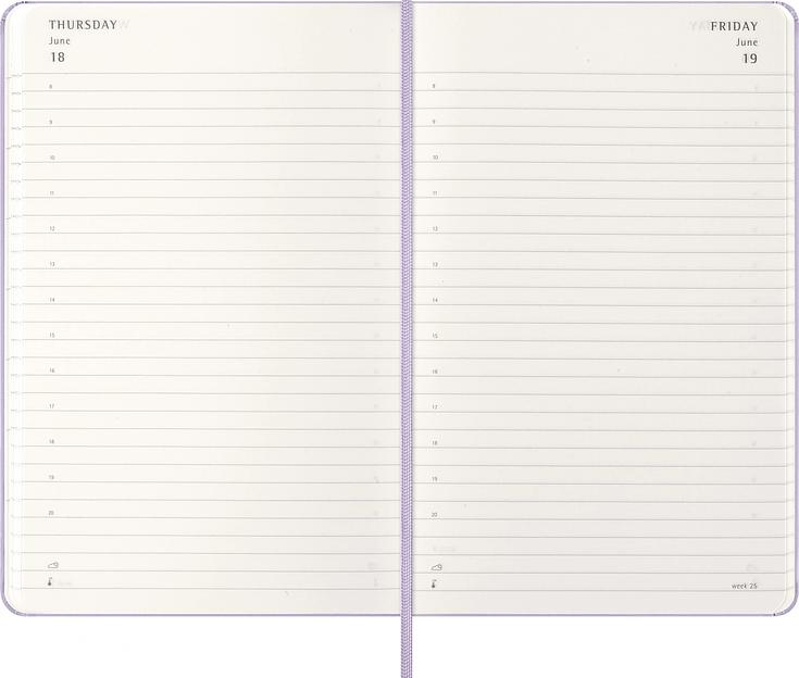 Ежедневник Moleskine CLASSIC Large 130х210мм 400стр. сиреневый фото 3