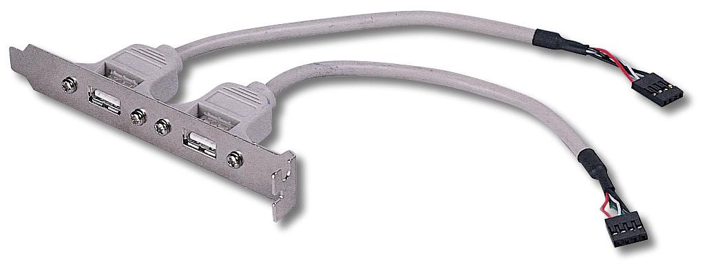 Кабель 2 x USB, 30см фото 1