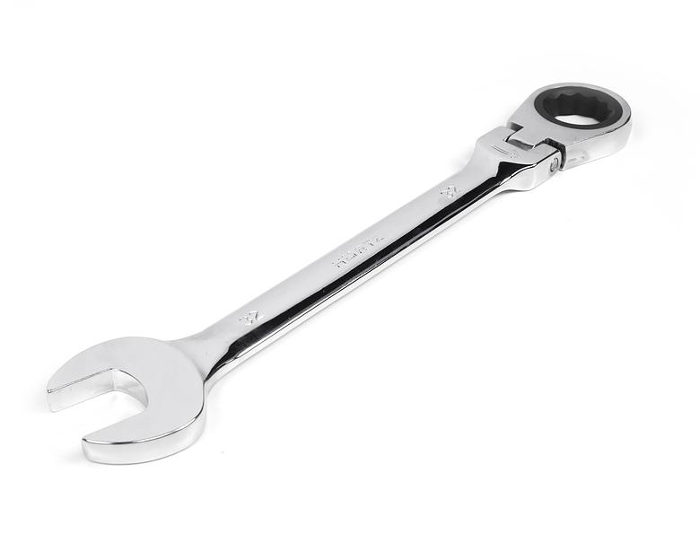 Ключ комбинированный трещоточный шарнирный 32х32 хром. HOR с поверкой фото 1