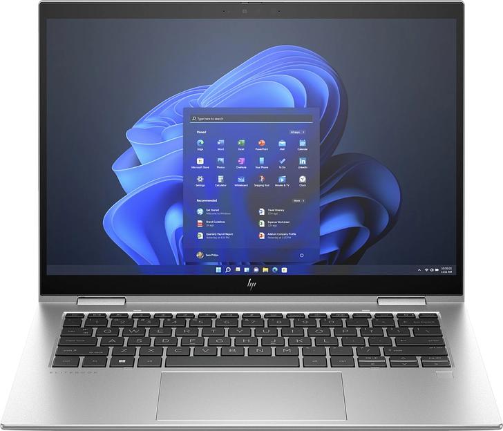 Ноутбук HP EliteBook x360 1040 G11 2-in-1 Ultra 7 155H 16Gb SSD512Gb Intel Arc 14" Touch WUXGA (1920x1200)/ENGKBD Windows 11 Pro 64 silver WiFi BT Cam (BA0A9ET) фото 1
