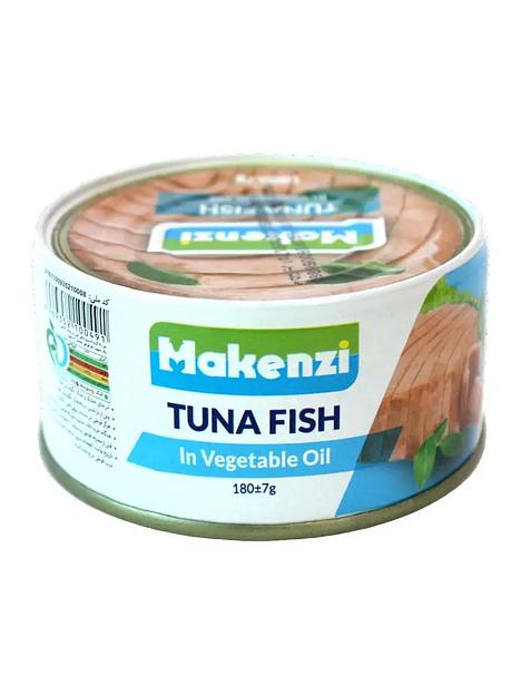 Тунец в растительном масле Makenzi ж/б с ключом, 180 г ОПТ фото 1