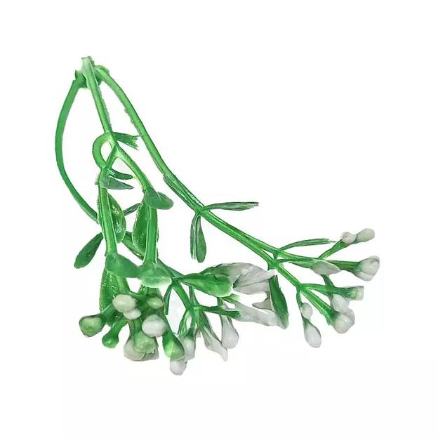 Добавка на ветку сквозняк тройная с белыми тычинками 9,5см 1333шт/кг фото 1