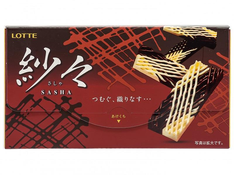 Шоколад Sasha комбинированный молочно-белый, Lotte, 69 гр ОПТ фото 1