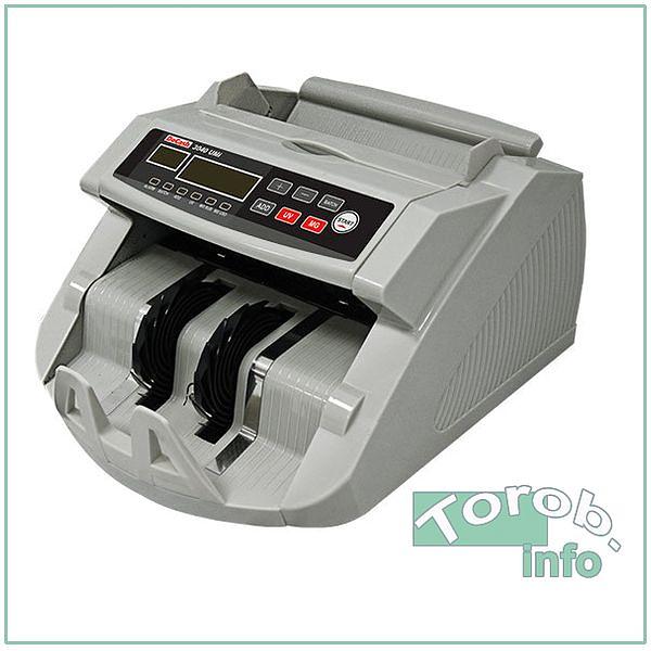 Счётчик банкнот DoCash 3040 Umi. светлый цвет корпуса, 1000 банкнот/мин, загрузочный бункер - 200 банкнот, детекция по размеру, УФ и магнитным признакам фото 1