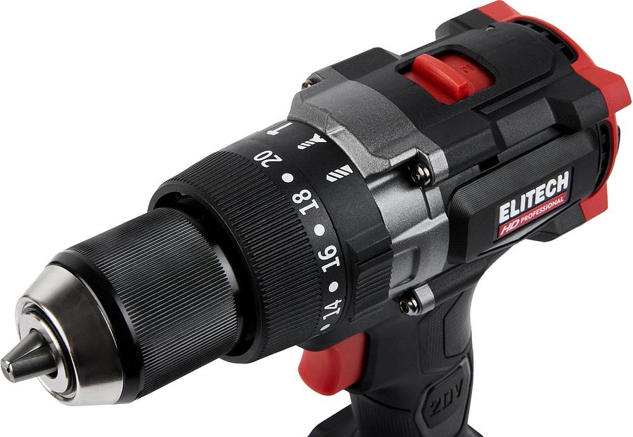 Дрель-шуруповерт Elitech CD 20BL2 (E2201.042.02) 80Вт аккум. патрон:быстрозажимной (кейс в комплекте) (205728) фото 9