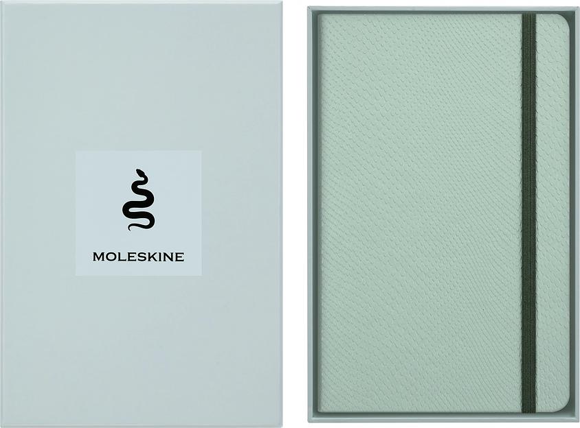 Блокнот Moleskine LIMITED EDITION YEAR OF THЕ SNAKE LECNYSNKVEGMBOX 130х210мм 176стр. линейка подар.кор. мятный Mamba фото 3