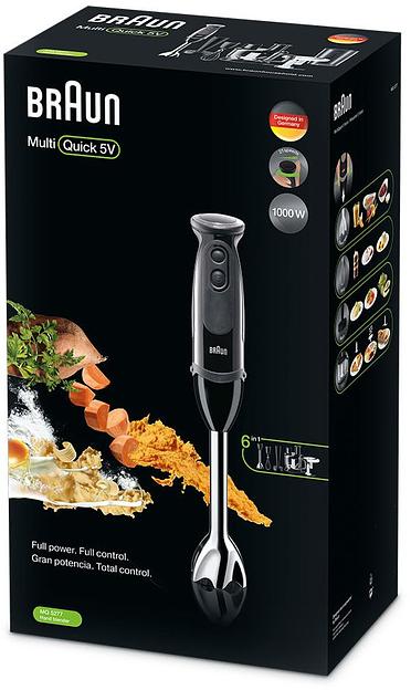 Блендер погружной Braun MQ5277BK 1000Вт черный фото 8