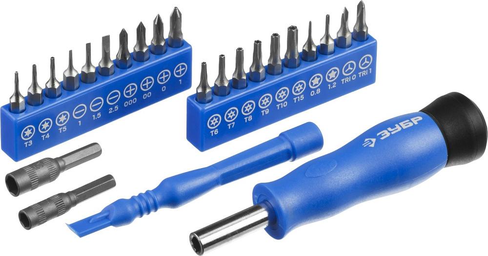 ЗУБР Набор "ПРОФЕССИОНАЛ": Отвертки для точных работ, 24предм [25648-H24] фото 4