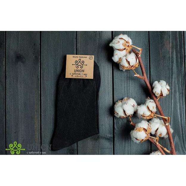 Носки мужские 10 пар «Черный ромб» ОПТ фото 4