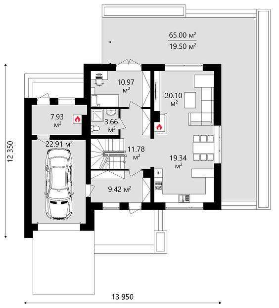 Проект дома KDR – 115 фото 3