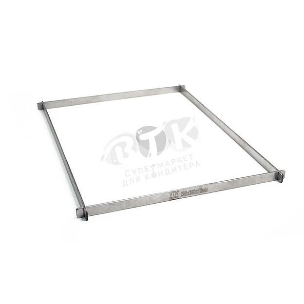 Рамка для конфет и шоколада 290х390х15 мм нержавеющая сталь фото 1