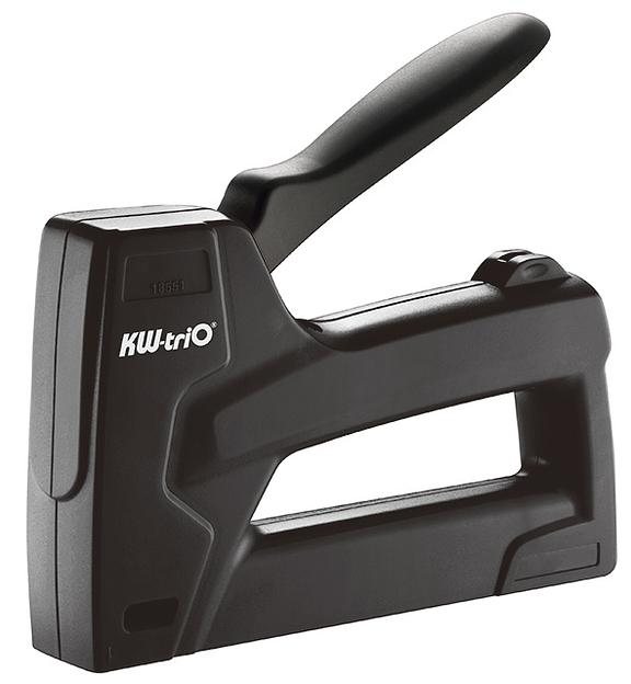 Теккер Kw-Trio 18551 23/6 23/8 23/10 23/13 23/15 (20листов) снижение усилия черный 100скоб металл коробка фото 1