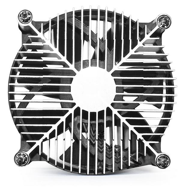 Exegate EX286141RUS Кулер ExeGate EK-11508.PWM (Al, LGA1150/1151/1155/1156/1200, TDP 75W, Fan 90mm, PWM, 1200-2600RPM, Hydro bearing, 4pin, 11-24db, 285г, с термопастой, на винтах, Retail color box) фото 3