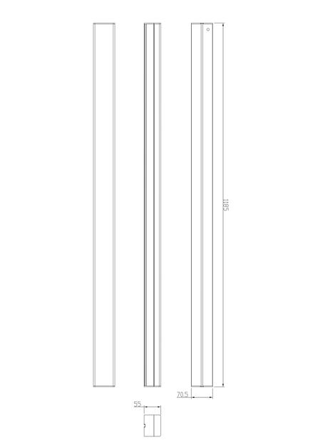 Эра Б0049815 Светильник линейный светодиодный SML-10-WB-40K-W48 48 Вт 4000K 4320Лм 70х1180х55 белый подвесной фото 6