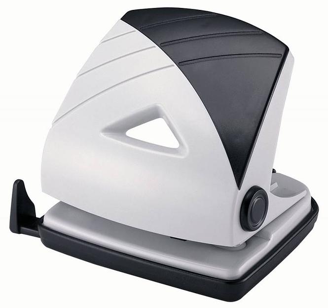 Дырокол Kw-Trio BIAS 96Q0 макс.:20лист. металл/пластик черный/серый отв.:2 с линейкой фото 1