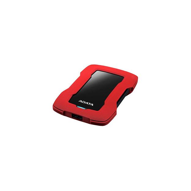 Внешний диск HDD A-Data DashDrive Durable HD330, 2ТБ, красный [ahd330-2tu31-crd] фото 1