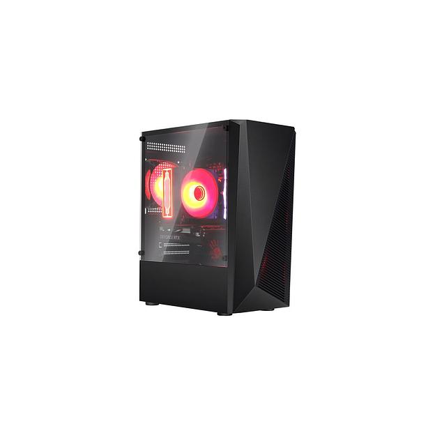 Корпус mATX BLOODY BD-CC102F, Midi-Tower, без БП, черный [bd-cc102f-bk] фото 1