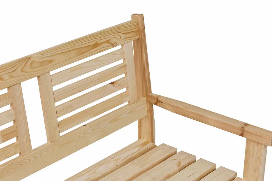 Скамья деревянная для сада и дачи, для 2-х человек Хольмен ОПТ фото 8