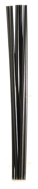 Трубочки кокт. 0,5*21 см. 1000 шт/уп. прямые черные /1/12/ фото 1