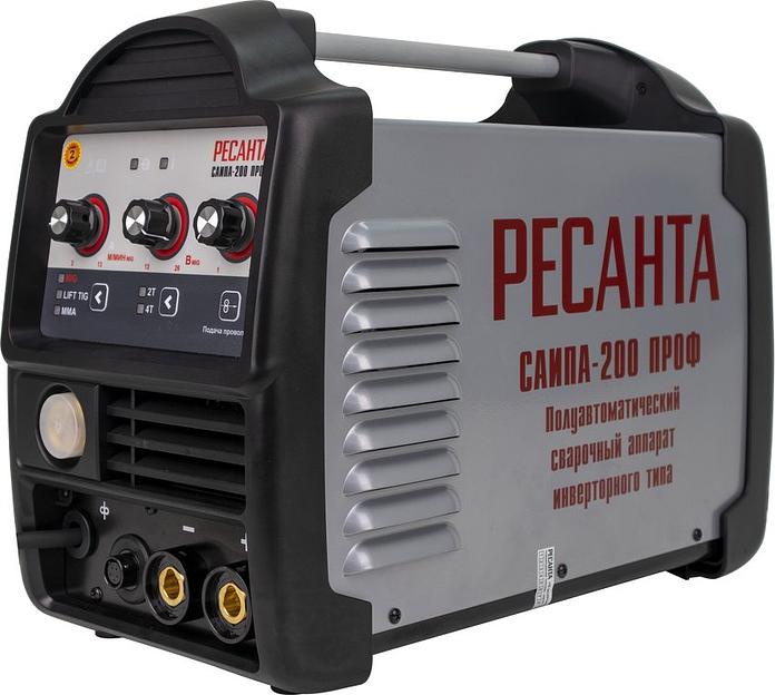 Сварочный аппарат Ресанта САИПА-200ПРОФ инвертор MMA DC/TIG DC 8.1кВт фото 1