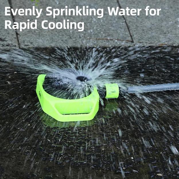 Дождеватель-разбрызгиватель круговой 5-ти позиционный Deli DL581300 5 режимов распыления, площадь орошения до 310кв.м, диаметр шланга 3/4", корпус из ударопрочного пластика фото 4