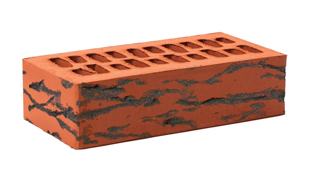 Кирпич лицевой одинарный фактурный «Москва» Базальт фото 1