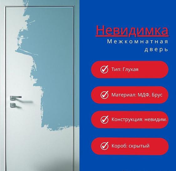 Межкомнатная дверь «Invisible» ОПТ фото 1