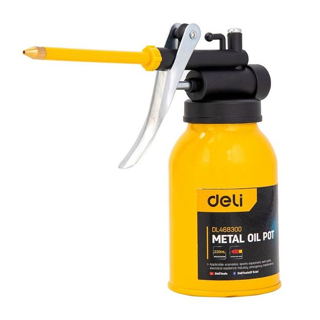 Заправочно-смазочный инструмент Deli Маслёнка стальная Deli DL468300 220мл фото 2