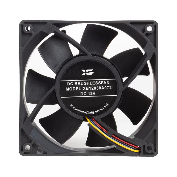 Кулер для компьютерного корпуса X-Gamel XB12038A072 чёрный фото 2