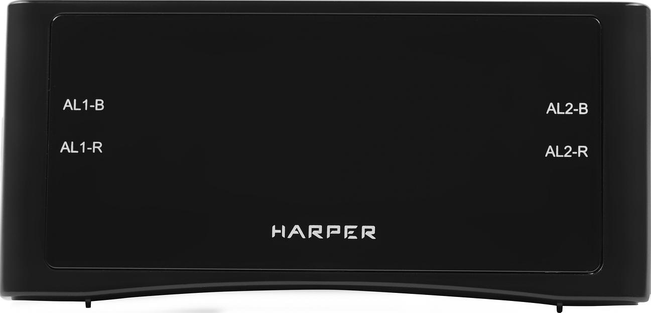 Радиобудильник Harper HCLK-1006 черный LED подсв:зеленая часы:цифровые AM/FM фото 4