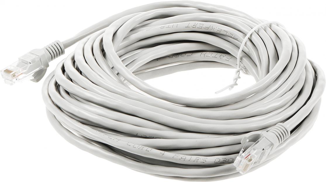 Патч-корд PP12-10M 1000G UTP 4 пары cat5E CCA molded 10м серый RJ-45 (m)-RJ-45 (m) фото 1