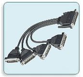 Разветвительный кабель DB25 "папа" x 4, 30 см фото 1