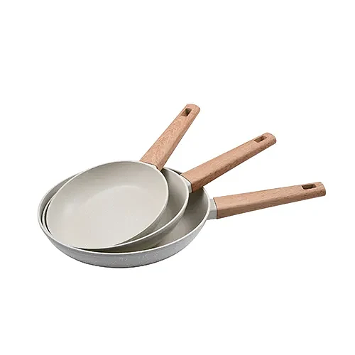 Набор посуды Masterpro Naturally BG BG-34741-CR (3 сковороды) белый фото 1