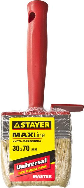 STAYER UNIVERSAL, 3 х 7 см, светлая щетина, пластмассовый корпус, все виды ЛКМ, макловица (01824-07) фото 3