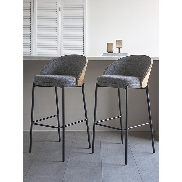 Стул барный Cloud, рогожка, грифельно-серый фото 7