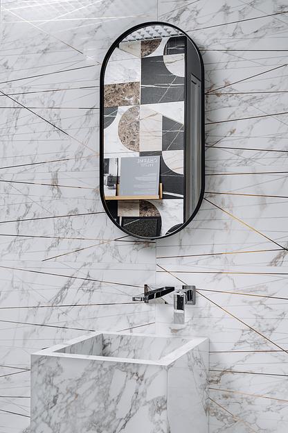 Зеркало в раме "Айрон" капсула фото 1