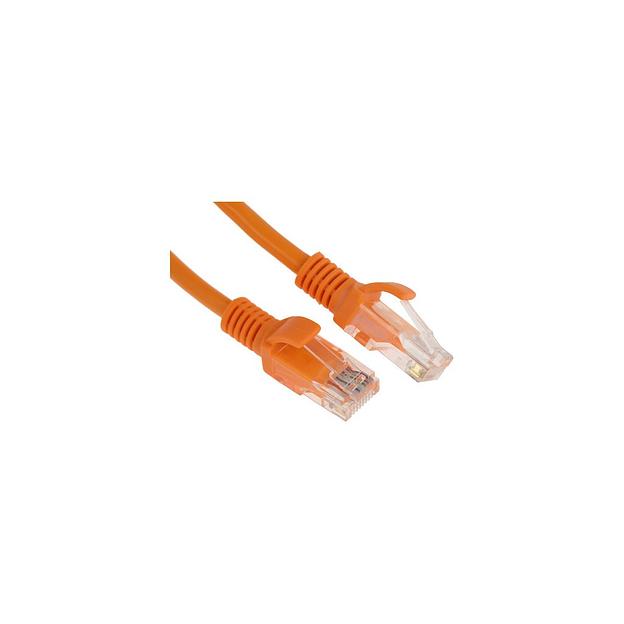 Патч-корд PREMIER PP12-0.5M/O литой (molded), UTP, кат.5E, 0.5м, 4 пары, 26AWG, алюминий омедненный, многожильный, оранжевый фото 1