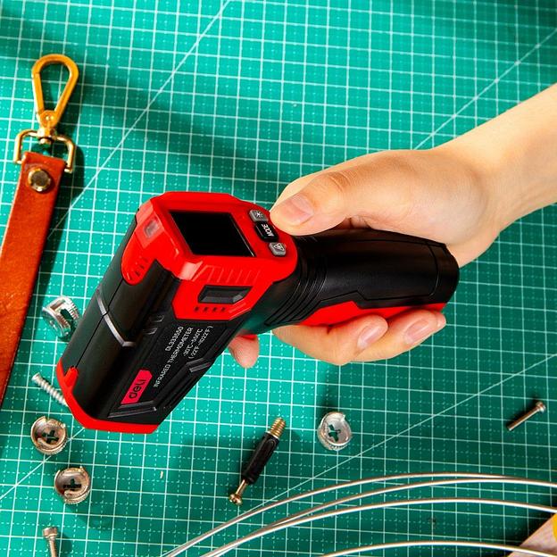 Инфракрасный пирометр (термометр) с цветным дисплеем Deli DL333550 -40…600°C фото 4