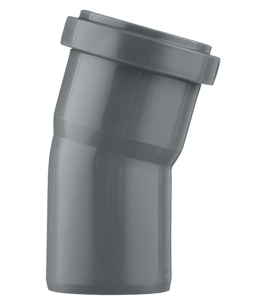 Отвод канализационный 50х15 град. фото 2