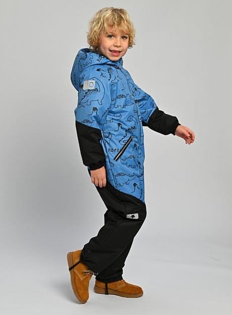 Комбинезон Весна-Осень, Цвет №21 Дино синий, арт 237Ф (86 см) фото 3