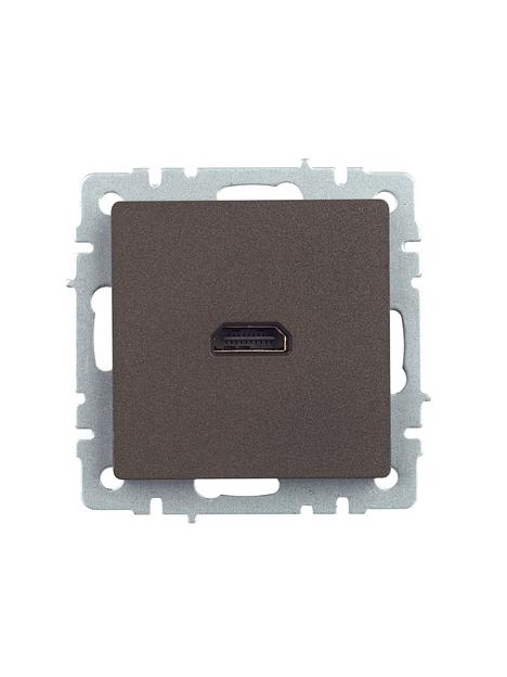 BRITE Розетка HDMI РHDMI-0-БрТБ темная бронза фото 2