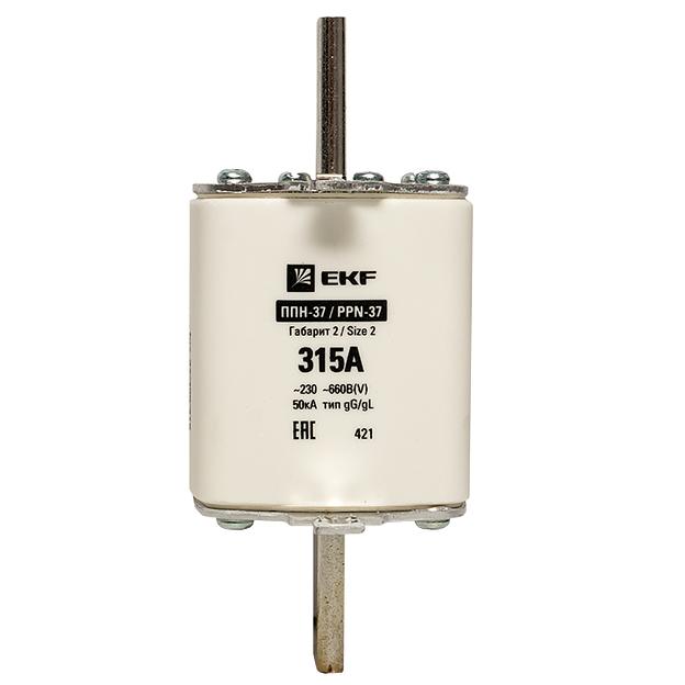 Вставка плавкая ППН-37 315А габарит 2 EKF fus-37/400/315 фото 3