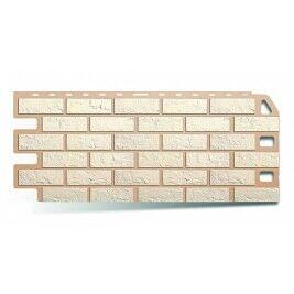 Фасадная панель Альта-Профиль,Кирпич, Белый фото 1