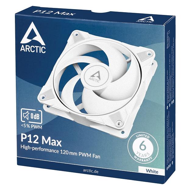 Вентилятор корпусной ARCTIC P12 Max (White), 200 - 3300 rpm - retail (ACFAN00293A) фото 4