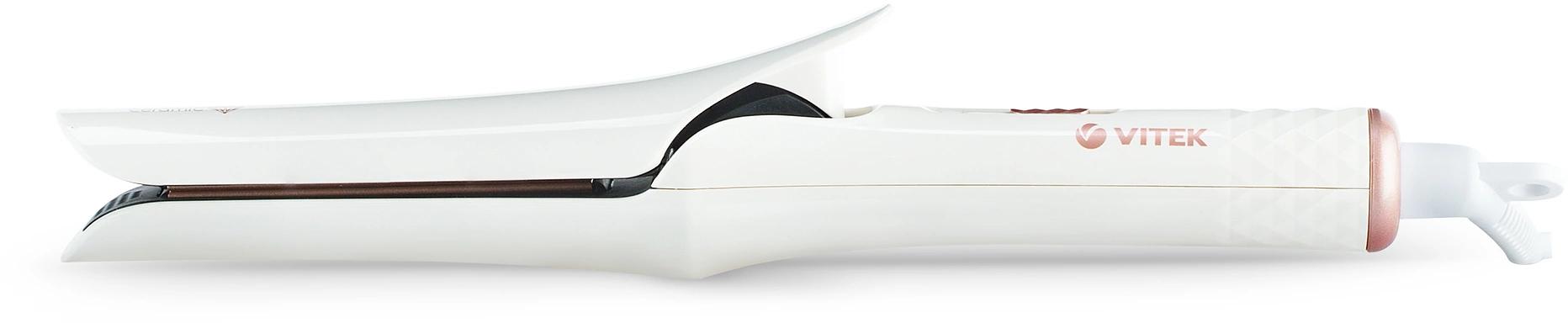 Выпрямитель Vitek VT-8406 25Вт белый макс.темп.:200С покрытие:керамико-турмалиновое фото 4